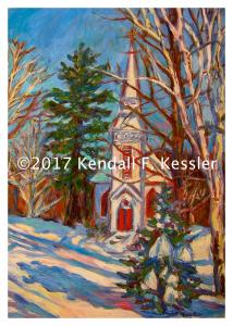 Blue Ridge Parkway Artist is Waiting for the Snow and Cell phone fun...